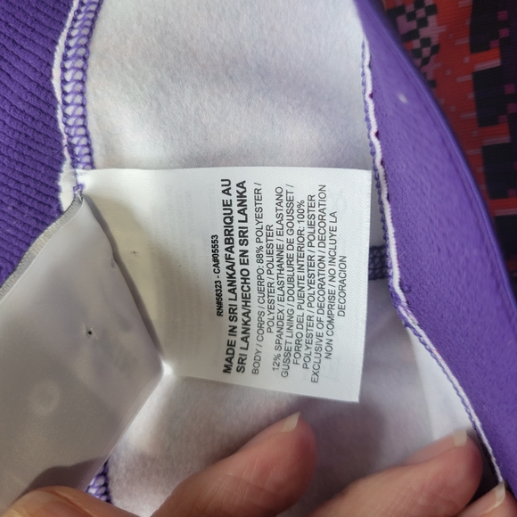 Nike Pro Dri-Fit M Medium Avia LOT Pink Purple Leggings with Geometric Pattern - Picture 4 of 11